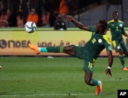 Sadio Mane of Senegal had to leave home in order to be discovered in Dakar. (AP)