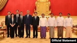  စစ်ကောင်စီခေါင်းဆောင် ဗိုလ်ချုပ်မှူးကြီးမင်းအောင်လှိုင်နဲ့ တရုတ်နိုင်ငံ၊ ယူနန်ပြည်နယ် အုပ်ချုပ်ရေးမှူး Mr. Wang Yubo တို့ တွေ့ဆုံ (ဖေဖော်ဝါရီ ၂၀၊ ၂၀၂၄)
