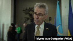 Джеффрі Паєтт, помічник державного секретаря США з питань енергетичних ресурсів під час розмови з кореспонденткою Голосу Америки Мирославою Ґонґадзе.