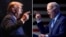 Photos taken in Columbia, S.C. shows former President Donald Trump, left, on Feb. 24, 2024, and President Joe Biden on Jan. 27, 2024. 