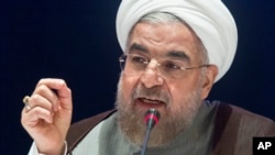 Le président iranien Hassan Rouhani va étudier le projet d'accord présenté le groupe 5+1 sur le programme nucléaire de son pays (AP)