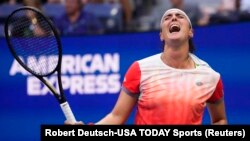 La Tunisienne Ons Jabeur lors de la finale du US Open 2022.