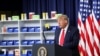 FILE - U.S. President Donald Trump speaks prior to signing executive orders on lowering drug prices in the Eisenhower Executive Office Building at the White House in Washington, July 24, 2020. 