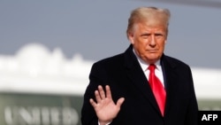 အမေရိကန်သမ္မတဟောင်း ဒေါ်နယ်ထရမ့်ပ် (ဒီဇင်ဘာ ၁၂၊ ၂၀၂၀) 