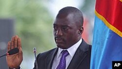 Joseph Kabila lors de son investiture le 20 décembre 2011 à Kinshasa