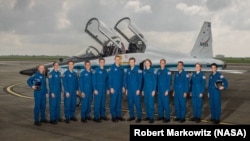 2017 NASA Astronaut Candidates appear for a group picture on June 6, 2017. Photographer: Robert Markowitz