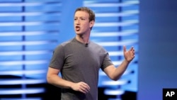 In this April 12, 2016 file photo, Facebook CEO Mark Zuckerberg delivers the keynote address at the F8 Facebook Developer Conference in San Francisco. (AP Photo/Eric Risberg, File)