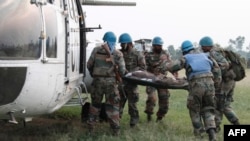 Soldats de la Monusco en opération en RDC le 14 août 2012.