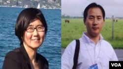 维权律师王宇(左),李和平