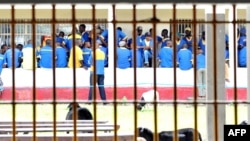 Les prisonniers de la prison de Kinshasa, le 18 décembre 2012.