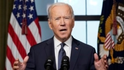 US President Joe Biden speaks from the Treaty Room in the White House on April 14, 2021 in Washington, DC, about the withdrawal of the remainder of US troops from Afghanistan.