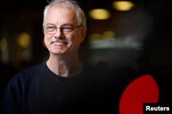 Nobel Prize in Chemistry winner Morten Meldal meets members of the media at the University of Copenhagen, Denmark October 5, 2022. (Philip Davali/Ritzau Scanpix/via REUTERS)