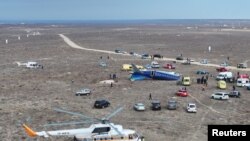 Место крушения пассажирского самолета Embraer 190 компании Azerbaijan Airlines недалеко от города Актау, Казахстан, 25 декабря 2024