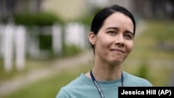 Hartford Public Schools Superintendent Dr. Leslie Torres-Rodriguez poses for a photo in Hartford, Conn June 5, 2020. (AP Photo/Jessica Hill, File)