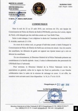 Direction générale de la police nationale.