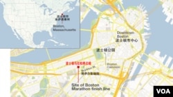波士顿马拉松赛地图
