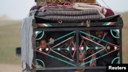 Des habitants fuyant les combats à al-Bab, Syrie, le 26 janvier 2017.