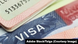 美国签证资料照
