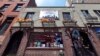 Memorial outside The Stonewall Inn, considered by many the center of New York's gay rights movement, following Pulse Orlando massacre, Manhattan, June 12, 2016.