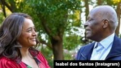 Isabel dos Santos et José Eduardo dos Santos - photo publiée par la fille de l'ancien président angolais sur son compte Instagram, le 31 décembre 2019. (I. dos Santos / Instagram)