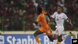 Gervinho lors de la CAN 2012, Malabo, 2012