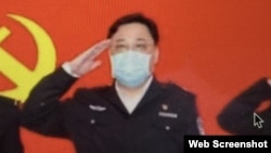 资料照：中国公安部副部长孙力军 (美国之音叶兵拍摄推特截图）