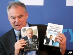 Tim Kaine campaigning.