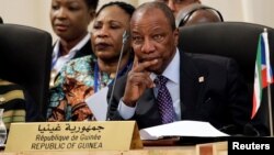 Alpha Condé, président en exercice de l'Union africaine, 16 novembre 2016.