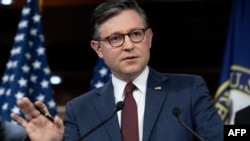 Спикер Палаты представителей Майк Джонсон. Капитолий, 25 февраля 2025 г. 