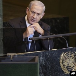 Benjamin Netanyahu, à la 66ème Assemblée générale de l'ONU