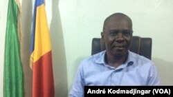 Max Kemkoi president de l'UDP, à N'Djamena au Tchad, le 20 janvier 2019. (VOA/André Kodmadjingar)