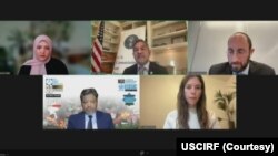 အမေရိကန်ပြည်ထောင်စု နိုင်ငံတကာ ဘာသာရေးလွတ်လပ်ခွင့်ဆိုင်ရာကော်မရှင် (USCIRF) ဆွေးနွေးပွဲကျင်းပနေစဉ် (ဖေဖော်ဝါရီ ၂၇၊ ၂၀၂၅)