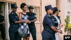 L'opposante Diane Rwigara à la sortie du tribunal le 9 octobre 2017.