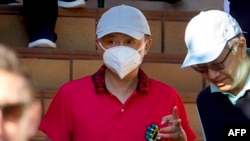 阿里巴巴创办人马云在西班牙圣庞沙现身。（法新社2021年10月20日）