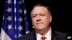 Le secrétaire d'État Mike Pompeo, le lundi 13 janvier 2020. (Photo AP / Jeff Chiu)