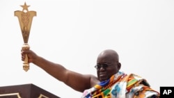 Nana Akufo-Addo à sa cérémonie d'investiture, le 7 janvier 2017, Accra, Ghana. 