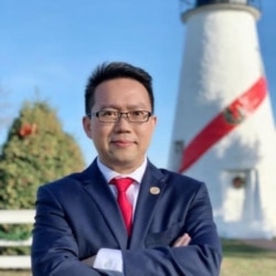 旅美时事评论员秦伟平（秦伟平提供）