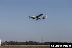 2019年1月24日台湾海军向媒体展示远程无人机锐鸢近距离飞行 （照片来源：台湾国防部网站）