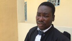Maitre Alain Kagombé, l’un des avocats des prévenus à N'Djamena, le 20 juillet 2020. ((VOA/André Kodmadjingar)
