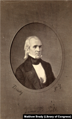 James Polk, about 1849