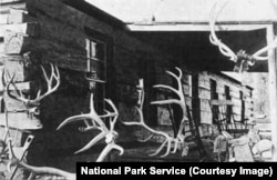 The front veranda of Elkhorn Ranch