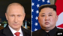 Le dirigeant nord-coréen Kim Jong Un et le président russe Vladimir Poutine