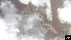 Planet Labs PBC公布的卫星图像显示的2024年1月29日约旦东北部的“22号塔”军事基地。