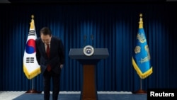 မိန့်ခွန်းပြောပြီးတွေ့ရတဲ့ သမ္မတ Yoon Suk Yeol (ဒီဇင်ဘာ ၇၊ ၂၀၂၄)