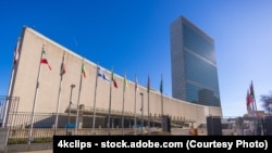 资料照片：位于纽约的联合国总部大楼。(2023年2月)