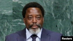 Joseph Kabila, président de la République démocratique du Congo (RDC) prononce son discours devant l’Assemblée générale des Nations unies, à New York, 23 septembre 2017.
