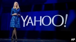 Yahoo president and CEO Marissa Mayer announced the plan to sell the pioneering internet company to Verizon on Monday.