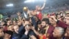 Les joueurs de l'Esperance de Tunis célèbrent leur victoire en finale de la ligue des champions CAF, Tunisie, le 31 mai 2019. 