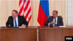 Майк Помпео и Сергей Лавров