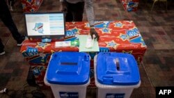 Materiel électoral en RDC.